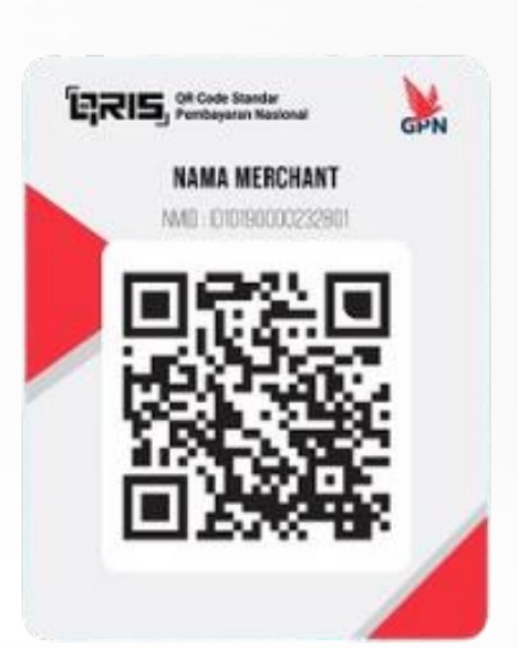 Kartu QRIS merchant dengan NMID